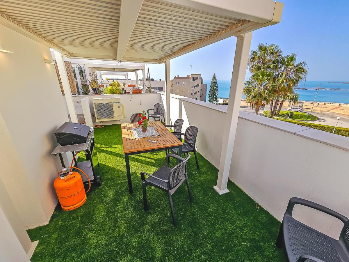 Oceanfront Duplex With A Rooftop Pool And Terrace El Puerto de Santa María Eksteriør bilde